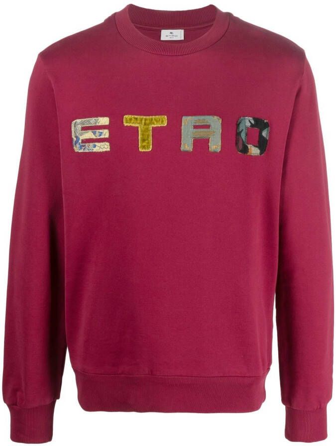 ETRO Sweater met logopatch Rood