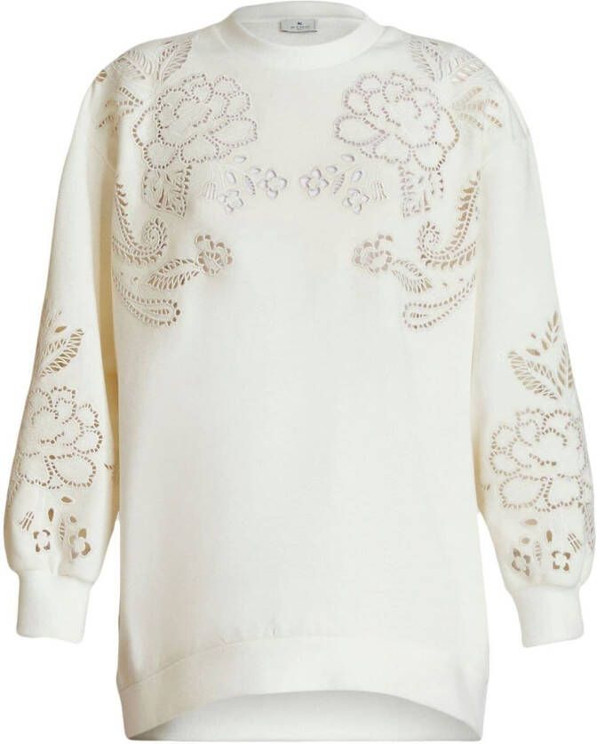 ETRO Sweater met paisley-print Wit