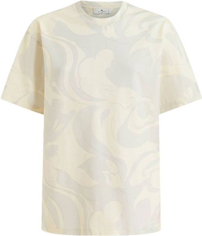 ETRO T-shirt met abstracte print Wit