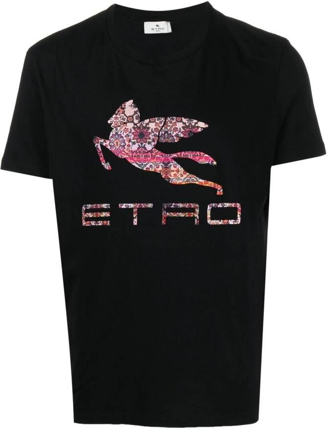 ETRO T-shirt met print Zwart