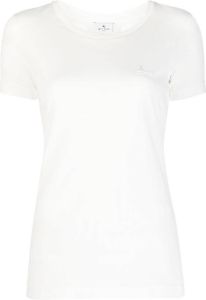 ETRO T-shirt met ronde hals Wit