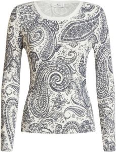 ETRO Top met paisley-print Wit