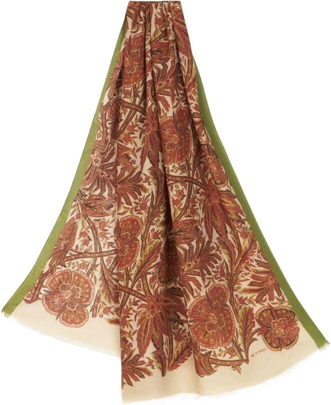 ETRO Trui met bloemenprint Rood