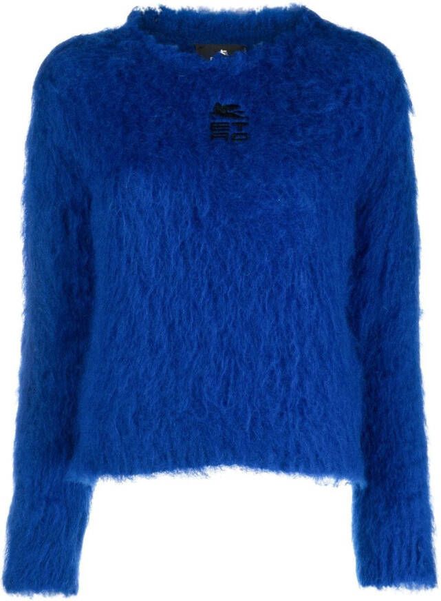 ETRO Trui met geborduurd logo Blauw