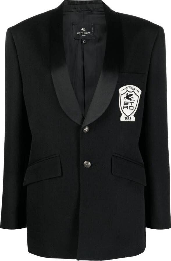 ETRO Wollen blazer Zwart