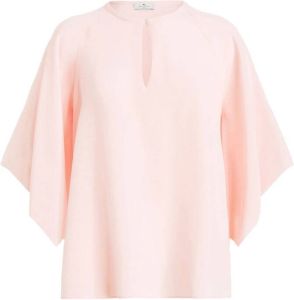 ETRO Zijden blouse Roze