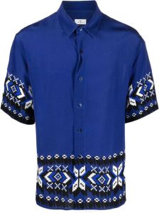 ETRO Zijden overhemd Blauw