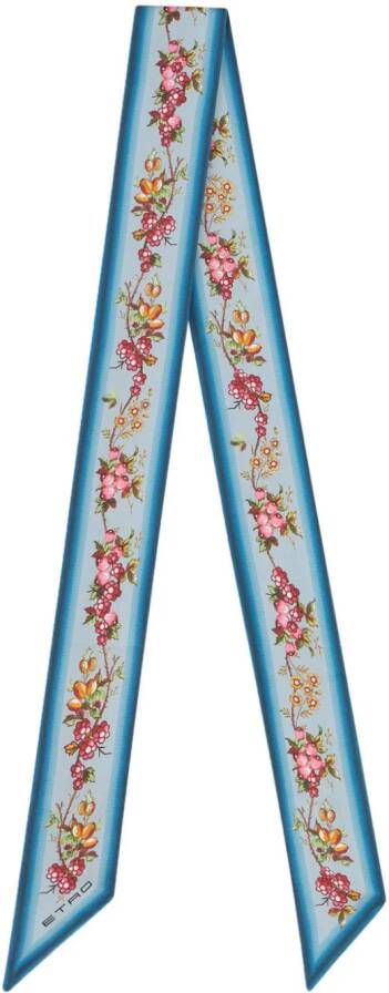ETRO Zijden sjaal Blauw