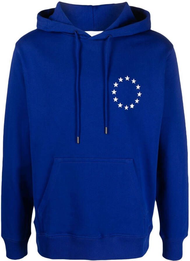 Études Studio Hoodie met Europa-print Blauw