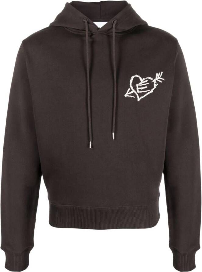 Etudes Limit hoodie met logoprint Bruin