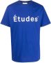 Etudes T-shirt met logoprint Blauw - Thumbnail 1
