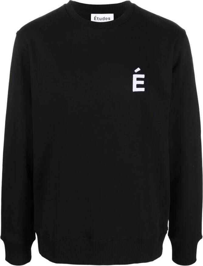 Etudes Sweater met logo Zwart