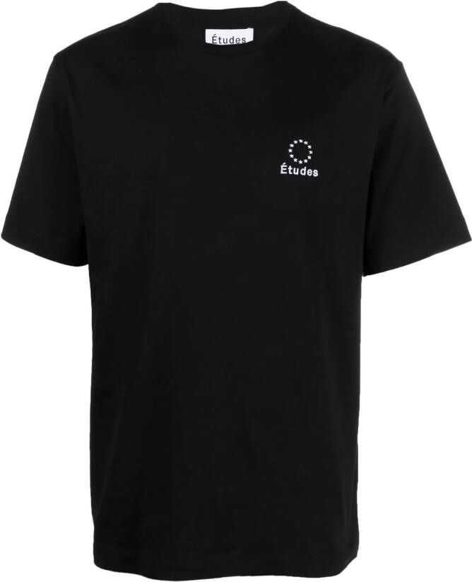 Etudes T-shirt met logo Zwart