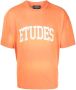 Etudes T-shirt met logoprint Oranje - Thumbnail 1
