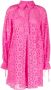 Evi Grintela Jurk met pofmouwen Roze - Thumbnail 1