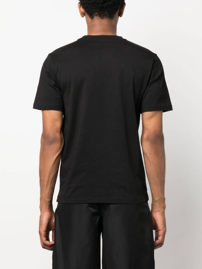 032c T-shirt met logoprint Zwart