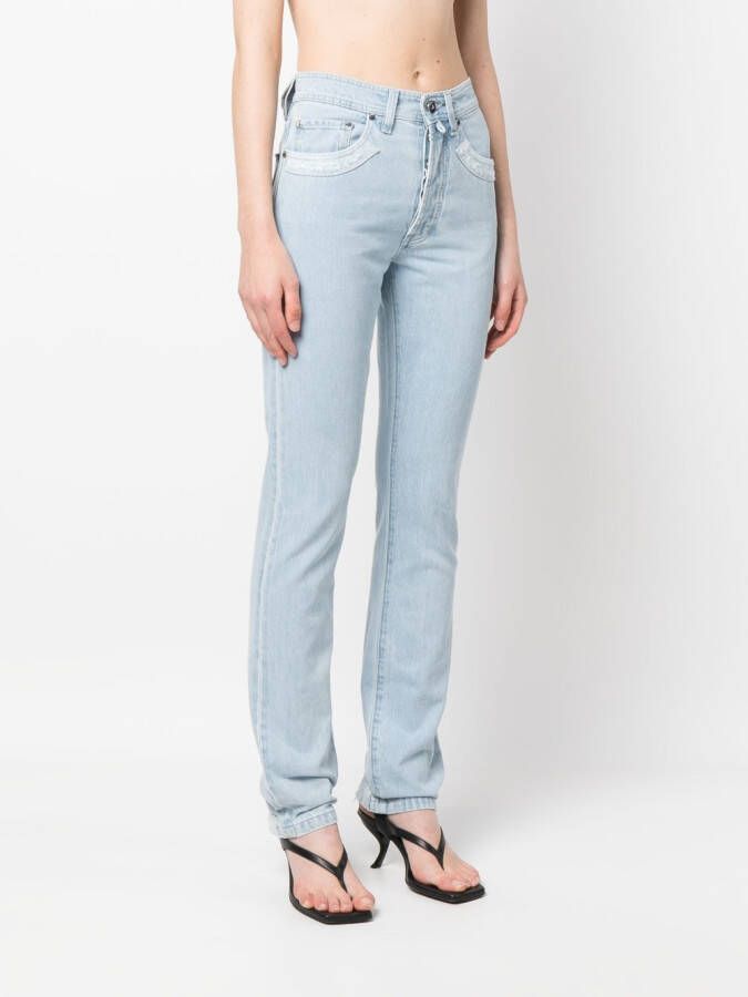 032c Straight jeans Blauw