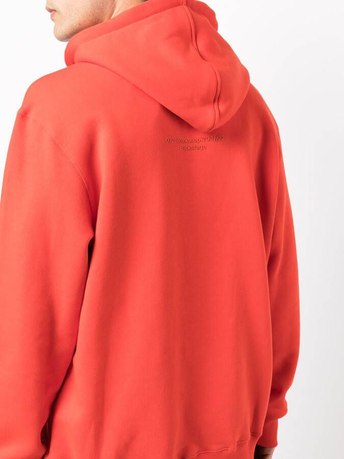 032c Hoodie van biologisch katoen Rood