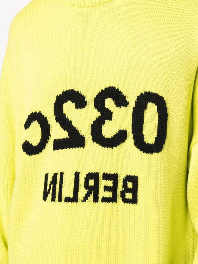 032c Intarsia trui Groen