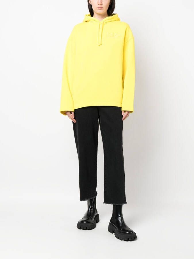 032c Hoodie met geborduurd logo Geel