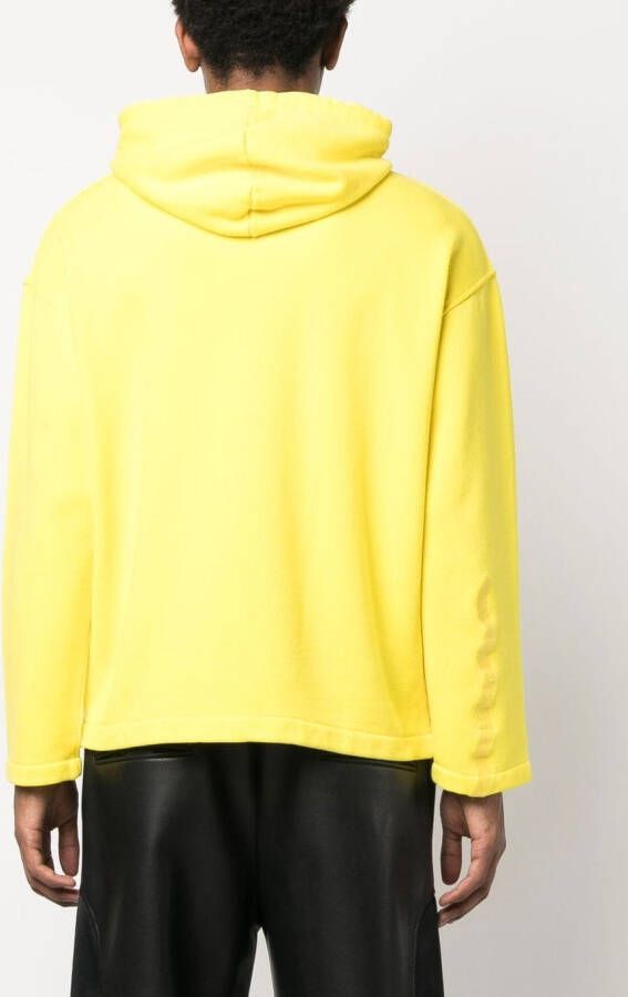 032c Hoodie met geborduurd logo Geel