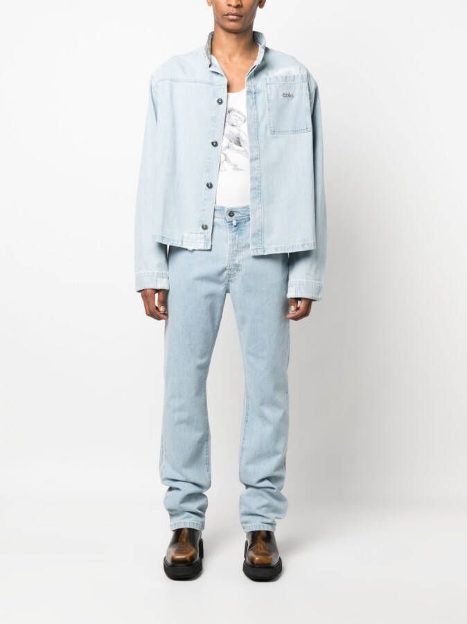 032c Straight jeans Blauw