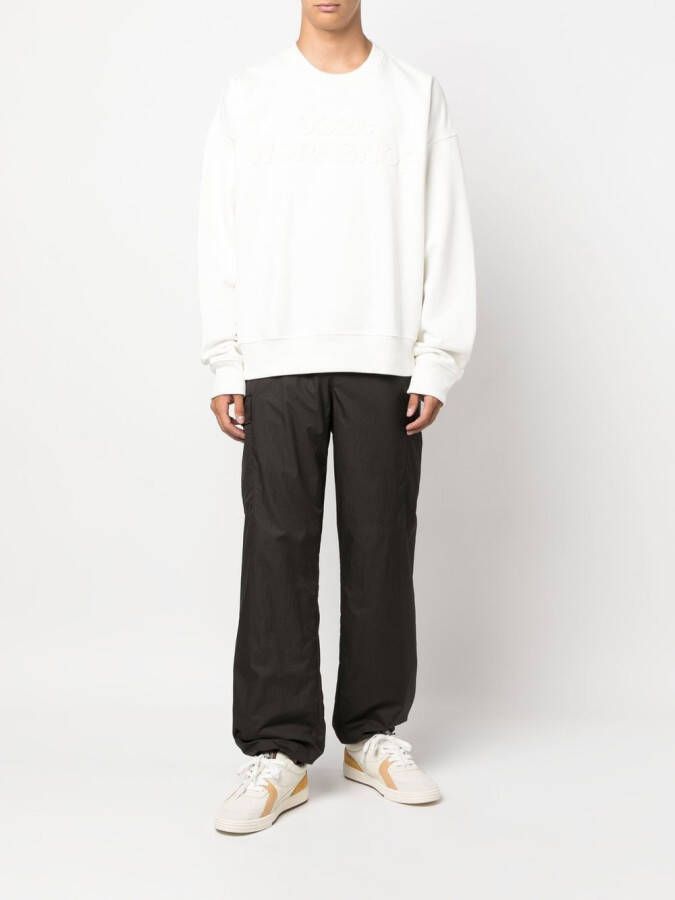 032c Sweater met logoprint Beige