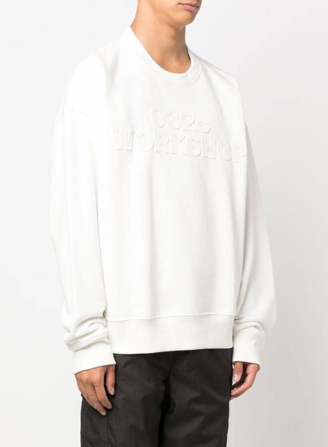032c Sweater met logoprint Beige