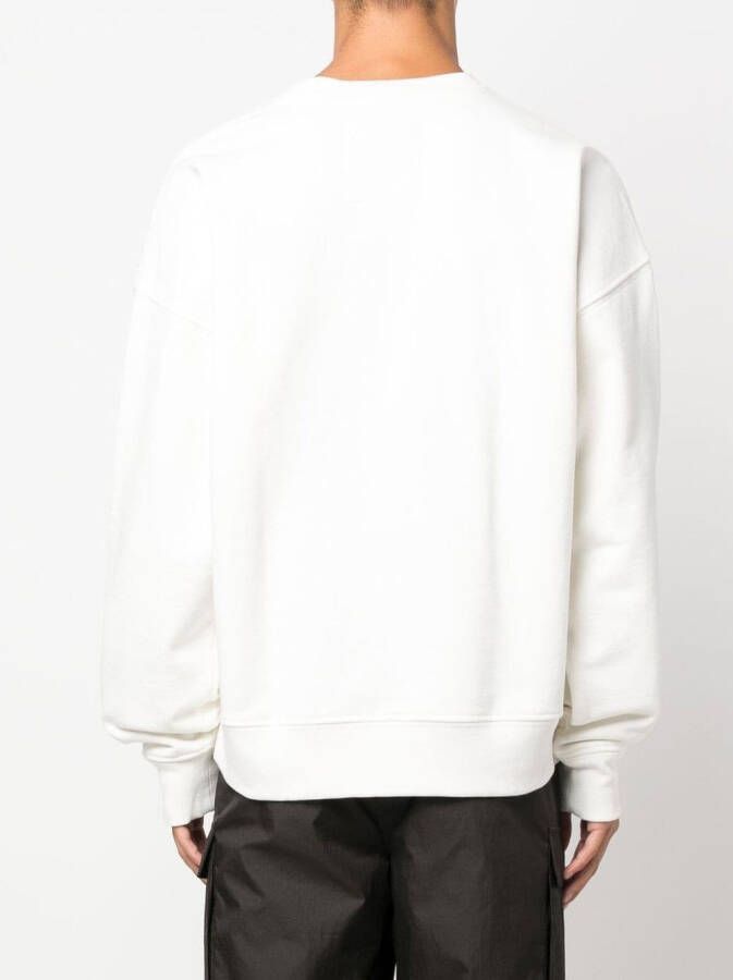 032c Sweater met logoprint Beige