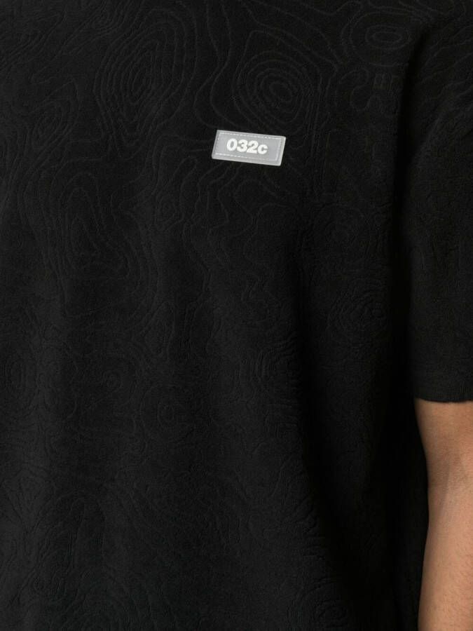 032c T-shirt met logopatch Zwart