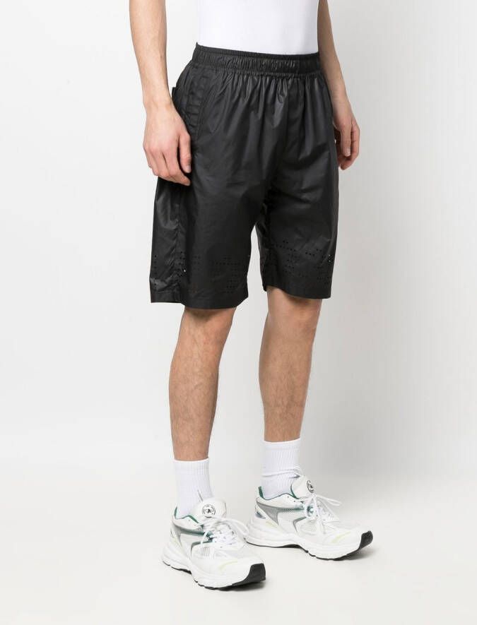 032c Trainingsshorts met perforaties Zwart