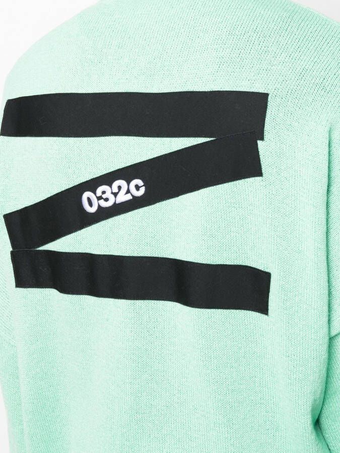 032c Vest met logoprint Groen