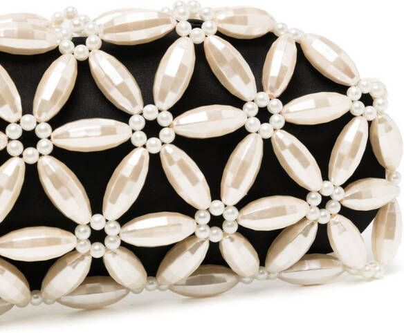 0711 Clutch met parel Geel