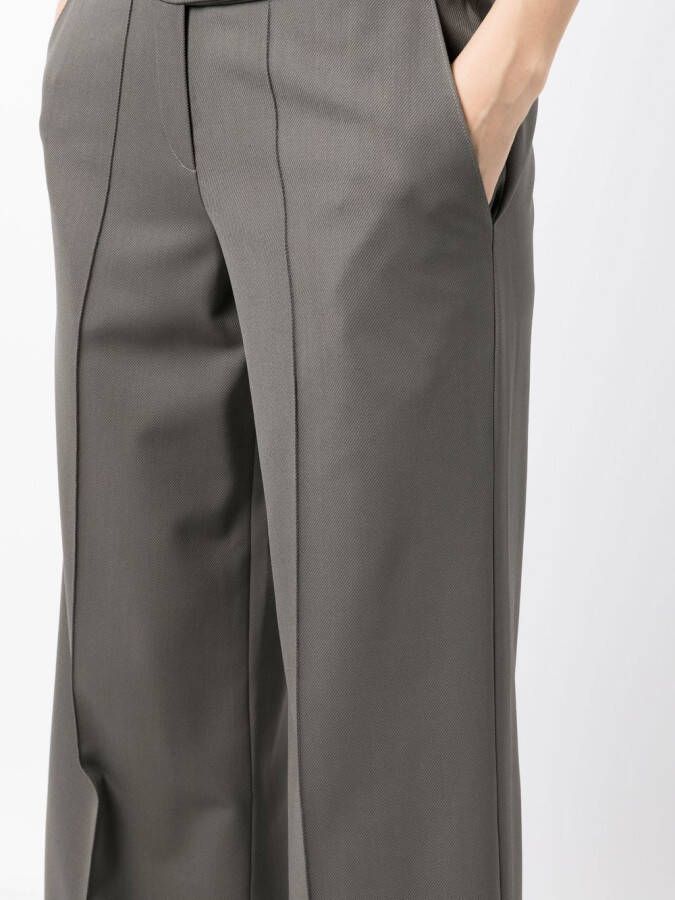 0711 Broek met wijde pijpen Groen