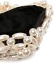 0711 Selen clutch verfraaid met pailletten Wit - Thumbnail 5