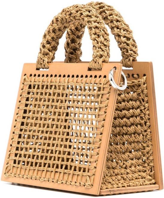 0711 St. Barts kleine shopper Bruin