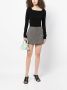 0711 Tweed mini-rok Groen - Thumbnail 2