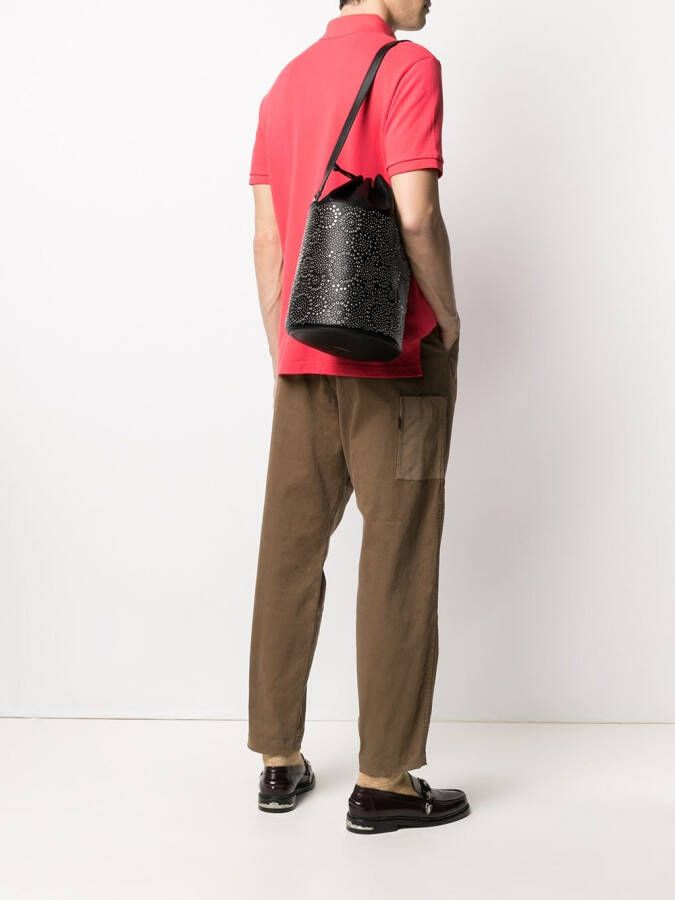 10 CORSO COMO Canopus bucket-tas met studs Zwart