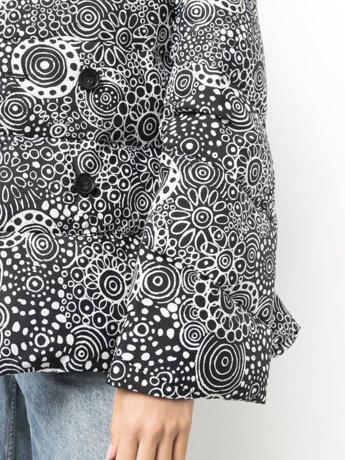 10 CORSO COMO Donsjack met paisley-print Zwart