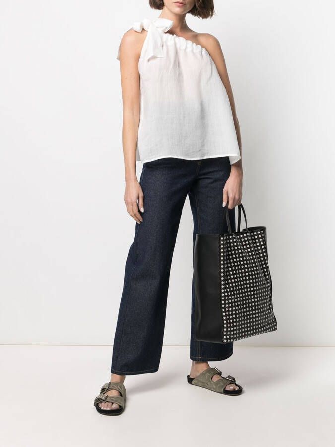 10 CORSO COMO Draagtas met monogram patroon Zwart