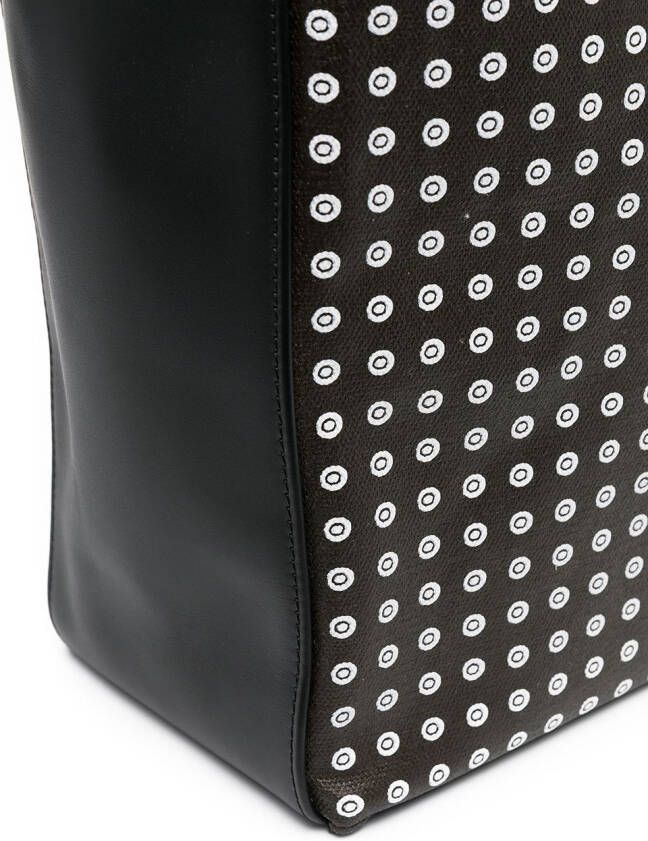 10 CORSO COMO Draagtas met monogram patroon Zwart