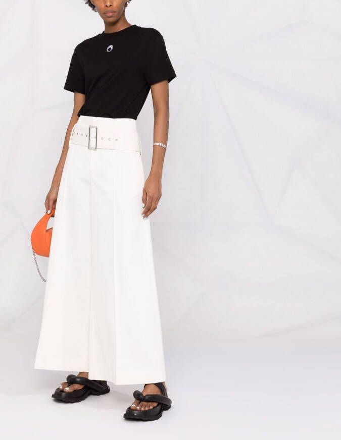 10 CORSO COMO High waist broek Wit