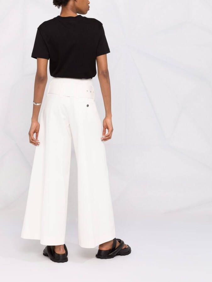10 CORSO COMO High waist broek Wit