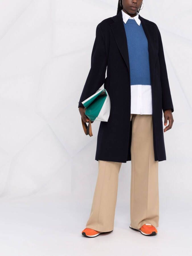 10 CORSO COMO Jas met ceintuur Blauw