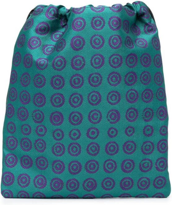 10 CORSO COMO Make-up tas met print Blauw