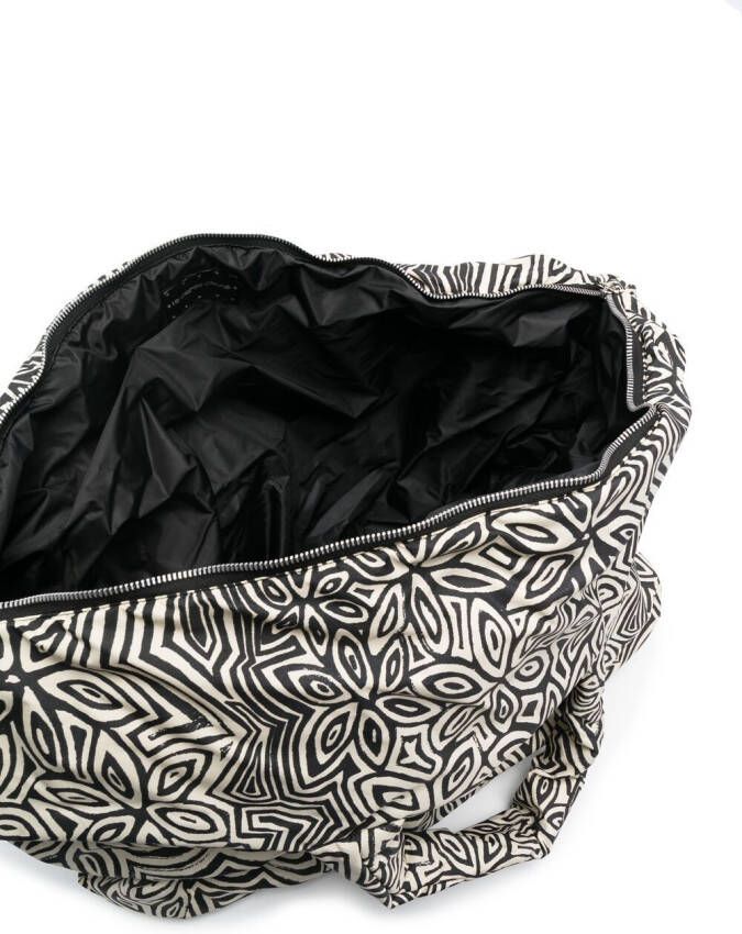 10 CORSO COMO Pouffy shopper met bloemenprint Beige