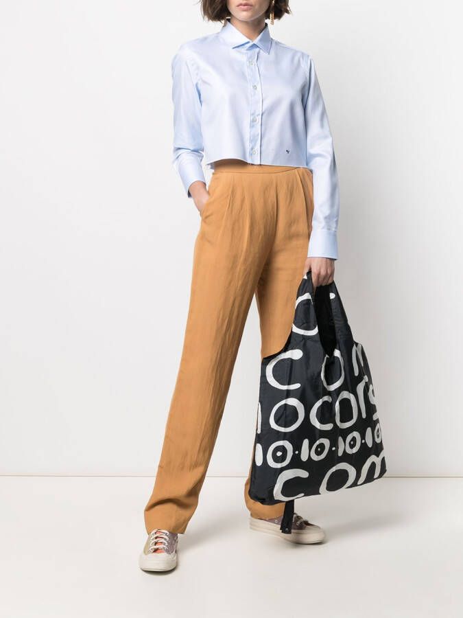 10 CORSO COMO Shopper met logo Zwart