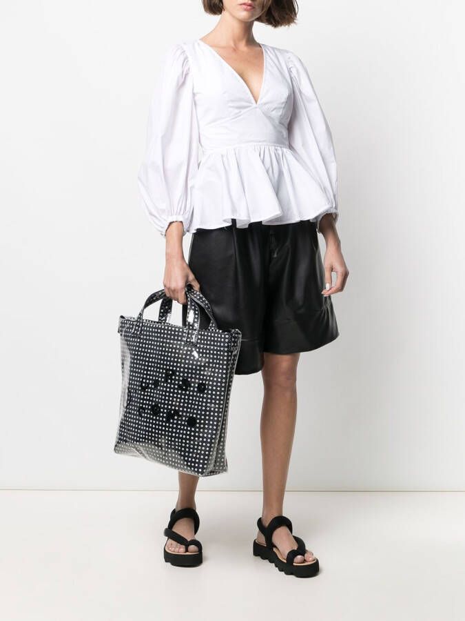 10 CORSO COMO Shopper met monogramprint Zwart