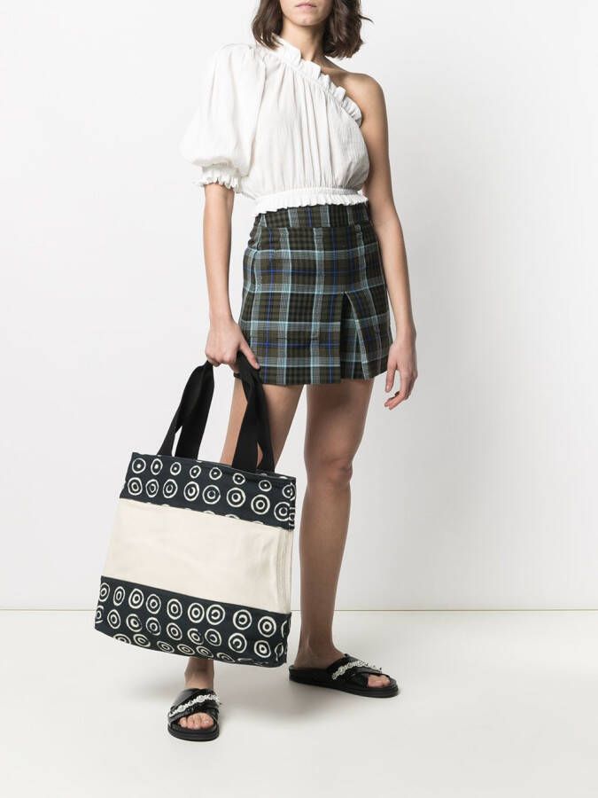 10 CORSO COMO Shopper met print Wit
