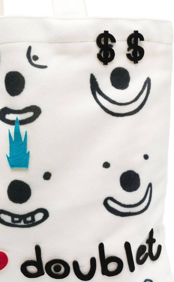 10 CORSO COMO Shopper met print Wit